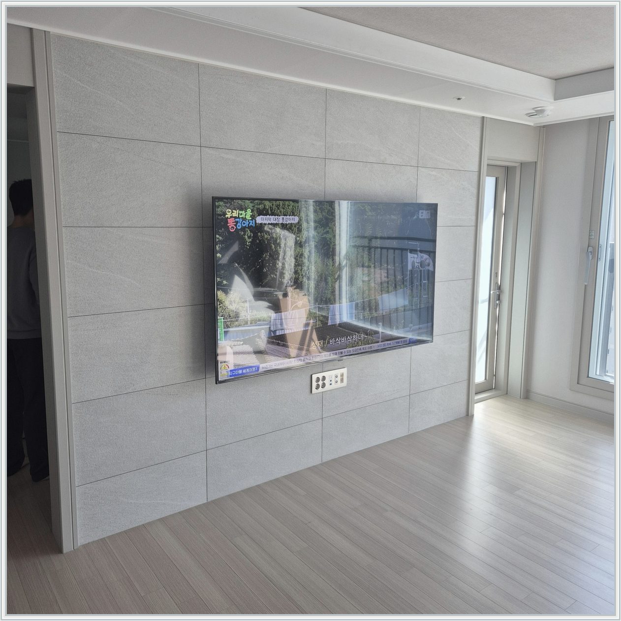 LG86인치 기가지니 정리 설치 사진 1